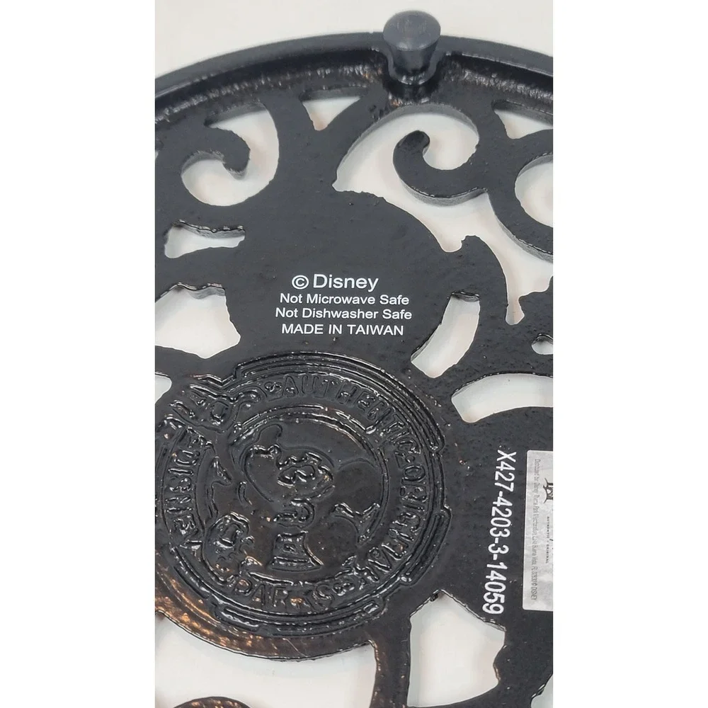 Disney Parks Mickey Mouse Cast Iron Pot Trivet